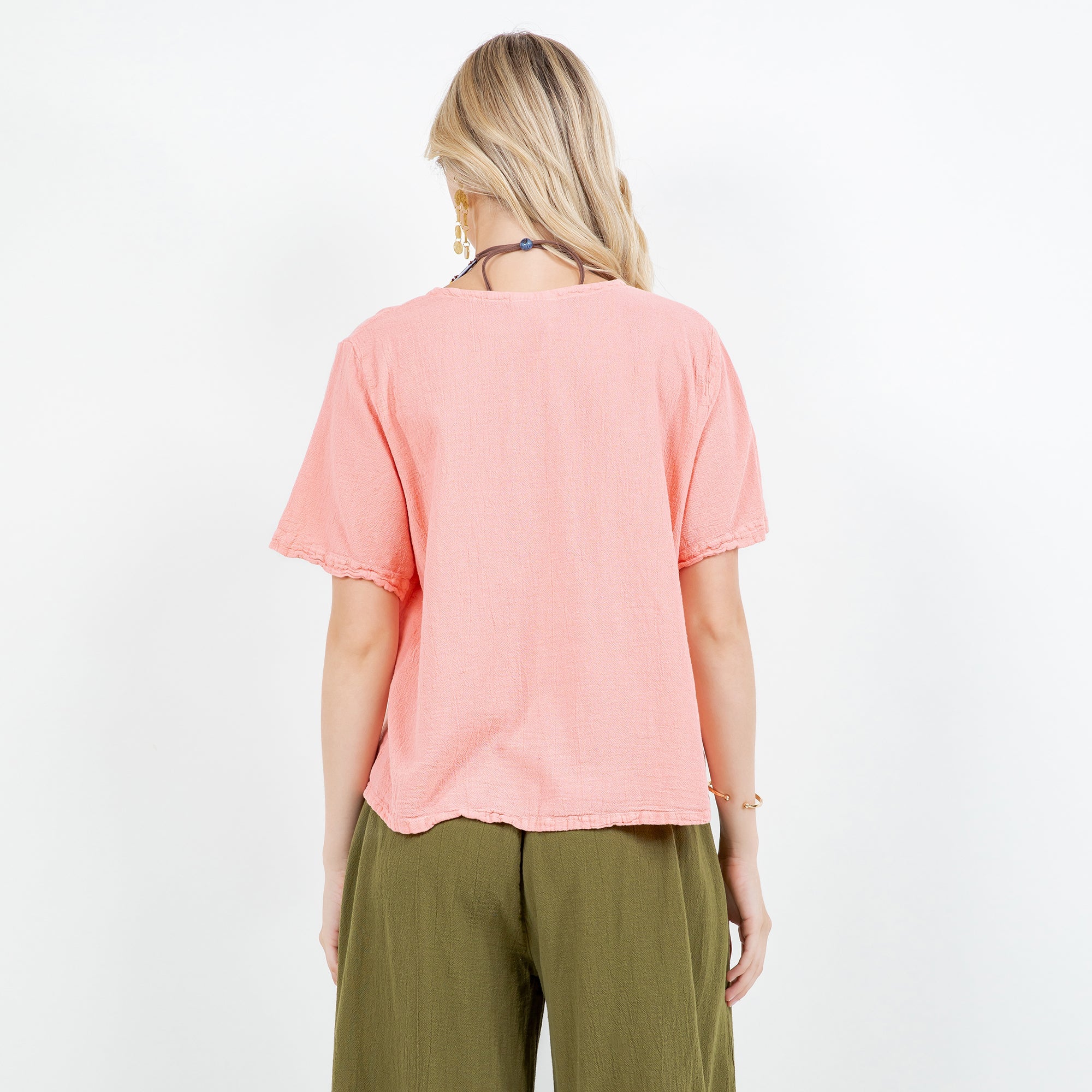 Women's 100% Cotton Gauze Turtle Top