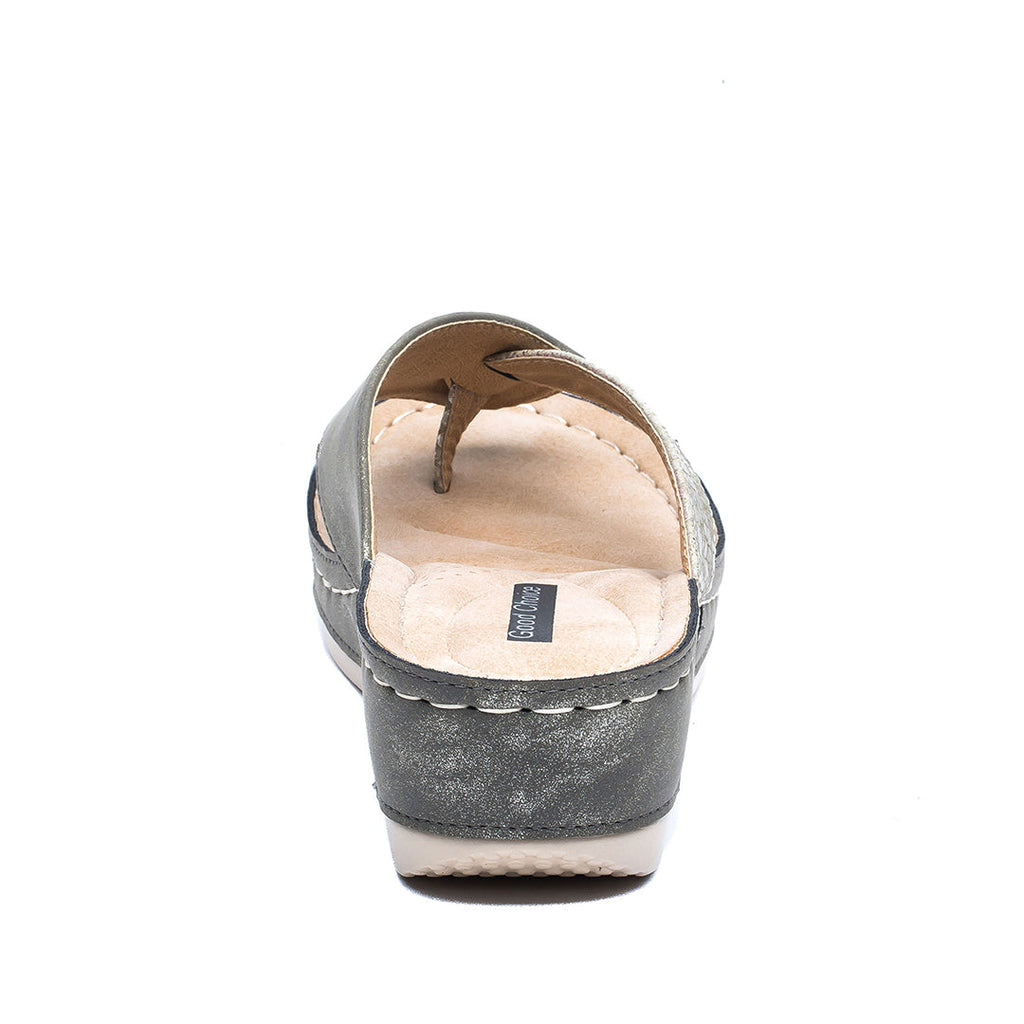 Women's Dafni Khaki Wedge Sandals