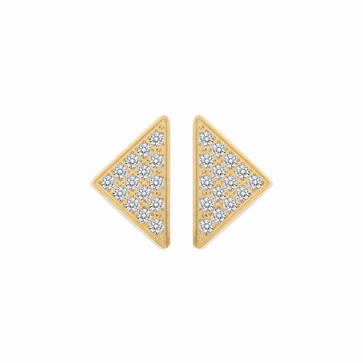 ER113GL B.Tiff Large Gold Pavé Supera Earrings