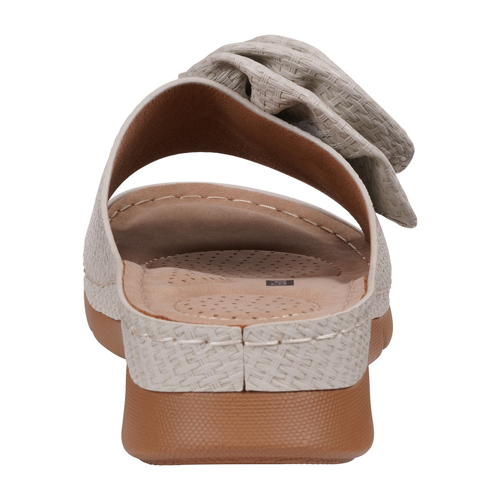 Women's Honey Grey Flat Comfort Sandals