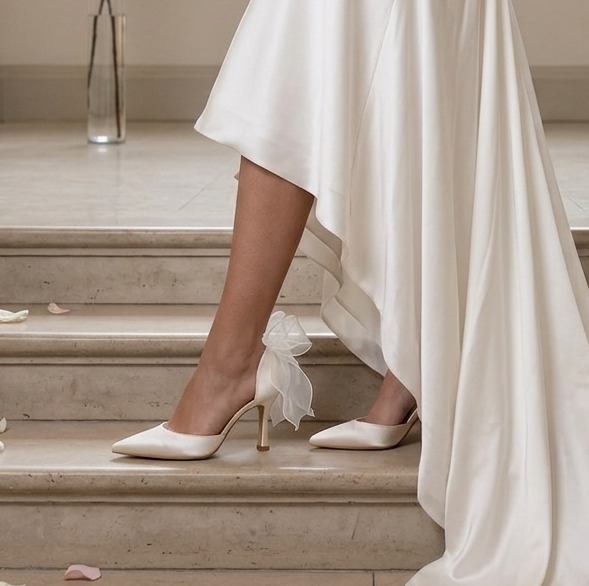 Deena - Bridal Bow Heels