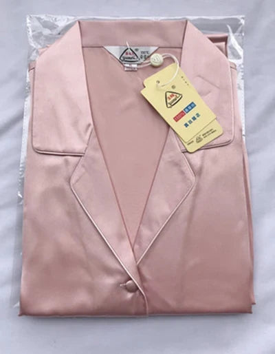 New 100% Natural silk sexy lingerie satin silk pajamas for women pyjamas women sleepwear pajama set night suit nightwear pijama