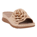 Women's Honey Natural Flat Comfort Sandals