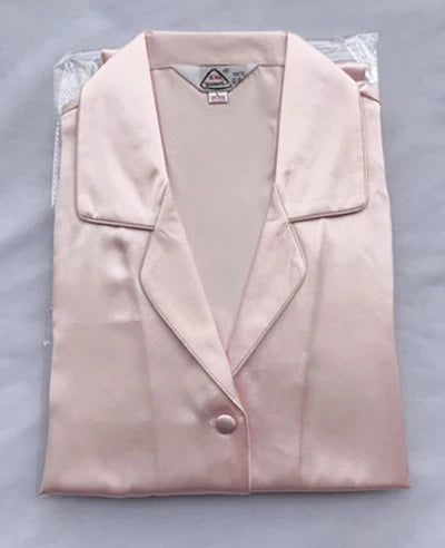 New 100% Natural silk sexy lingerie satin silk pajamas for women pyjamas women sleepwear pajama set night suit nightwear pijama