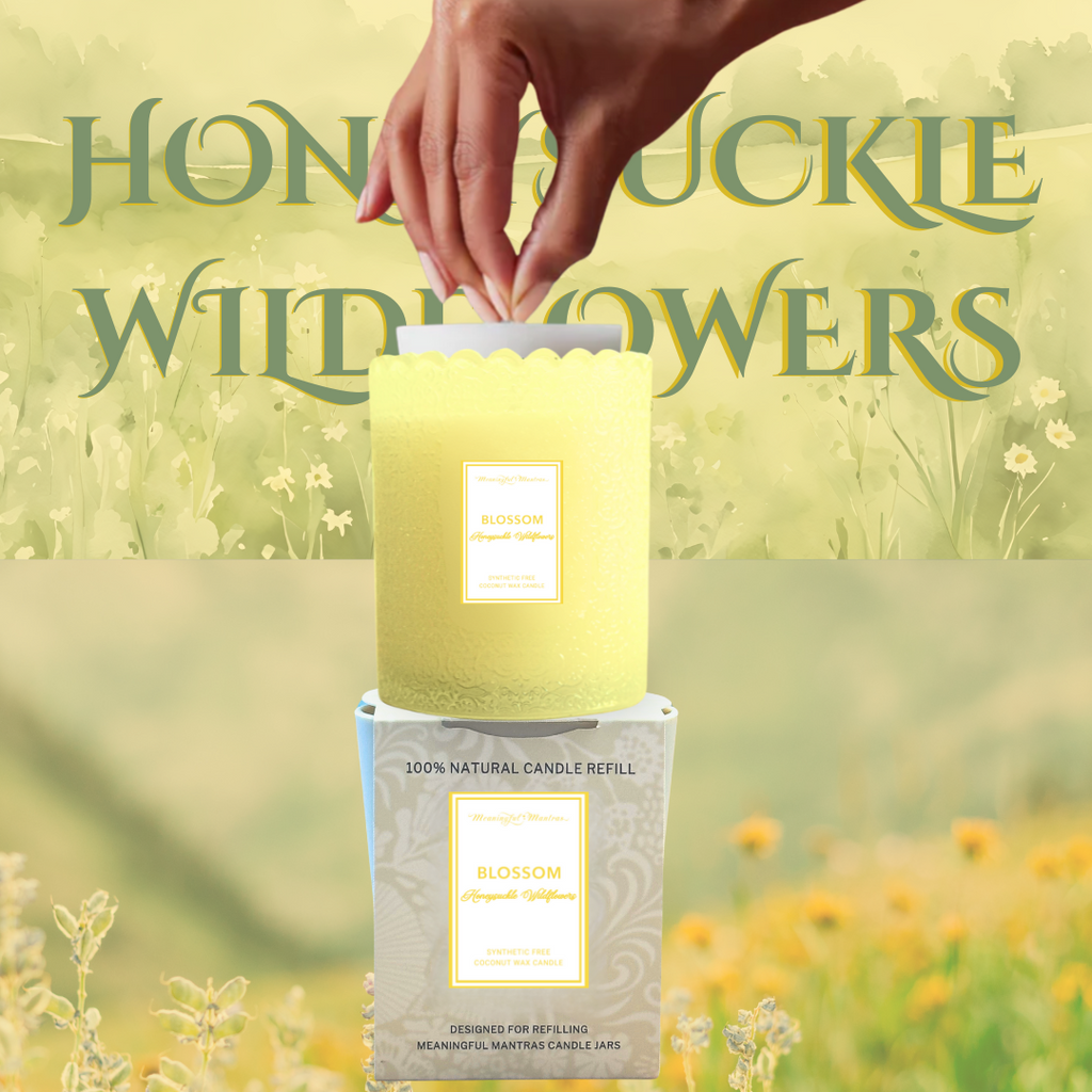 Honeysuckle Wildflowers Natural Candle 8oz Kaia Collection Refill
