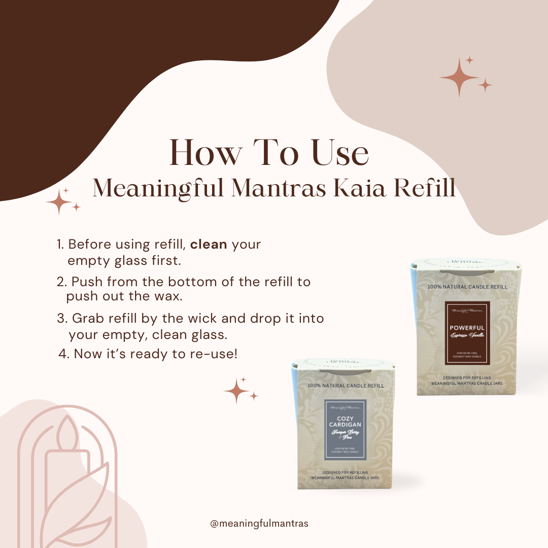 Fireside Fall Candle 8oz Kaia Collection Refill