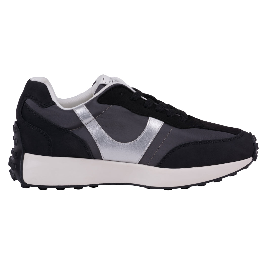 Women's Howell Black Lace-Up Sneakers