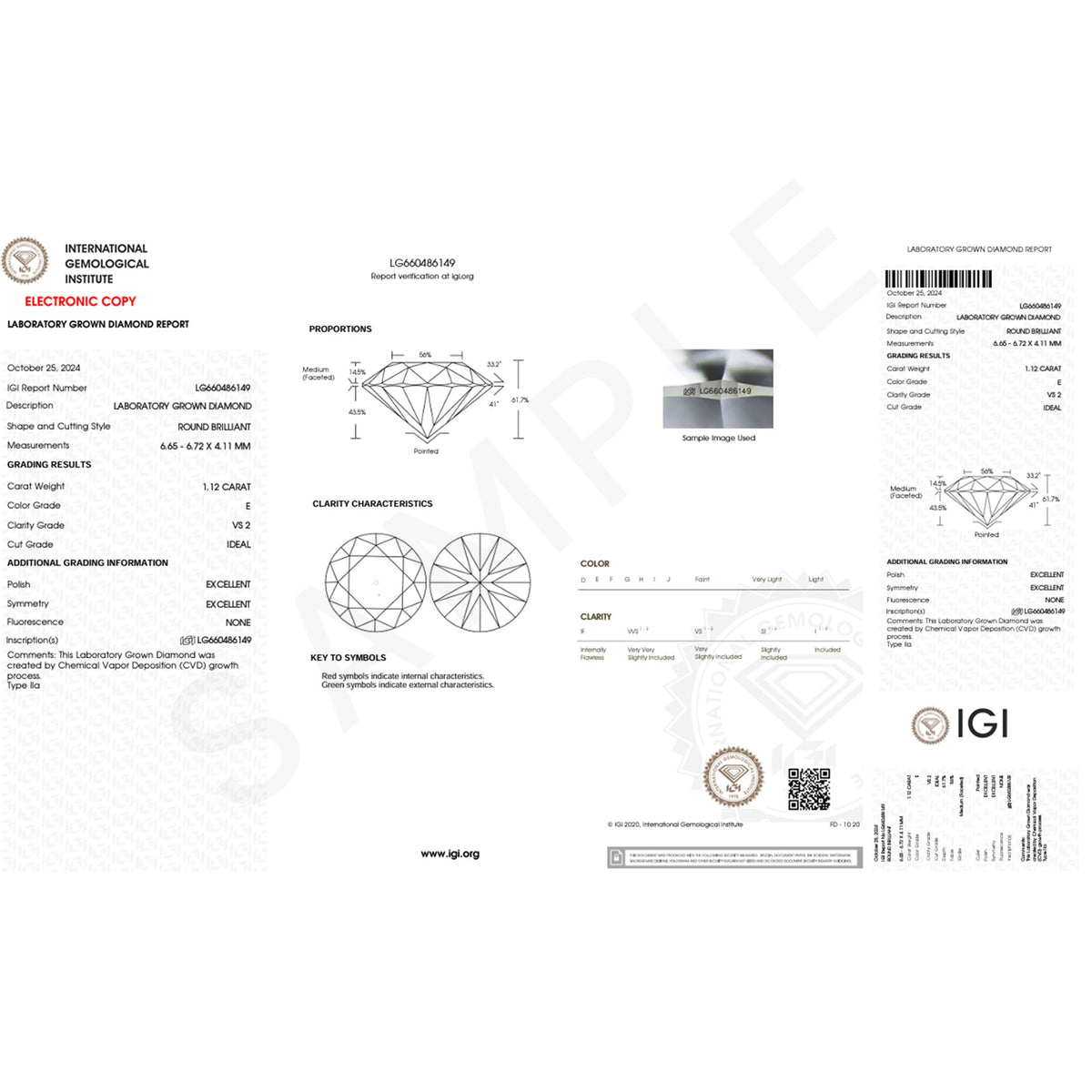 IGI Certified Lab Grown Diamond Oval Engagement Ring with Wedding Band