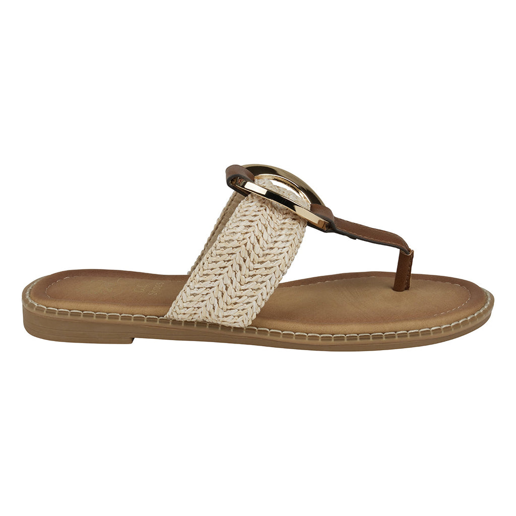 Women's Jovie Natural Thong Flat Sandals