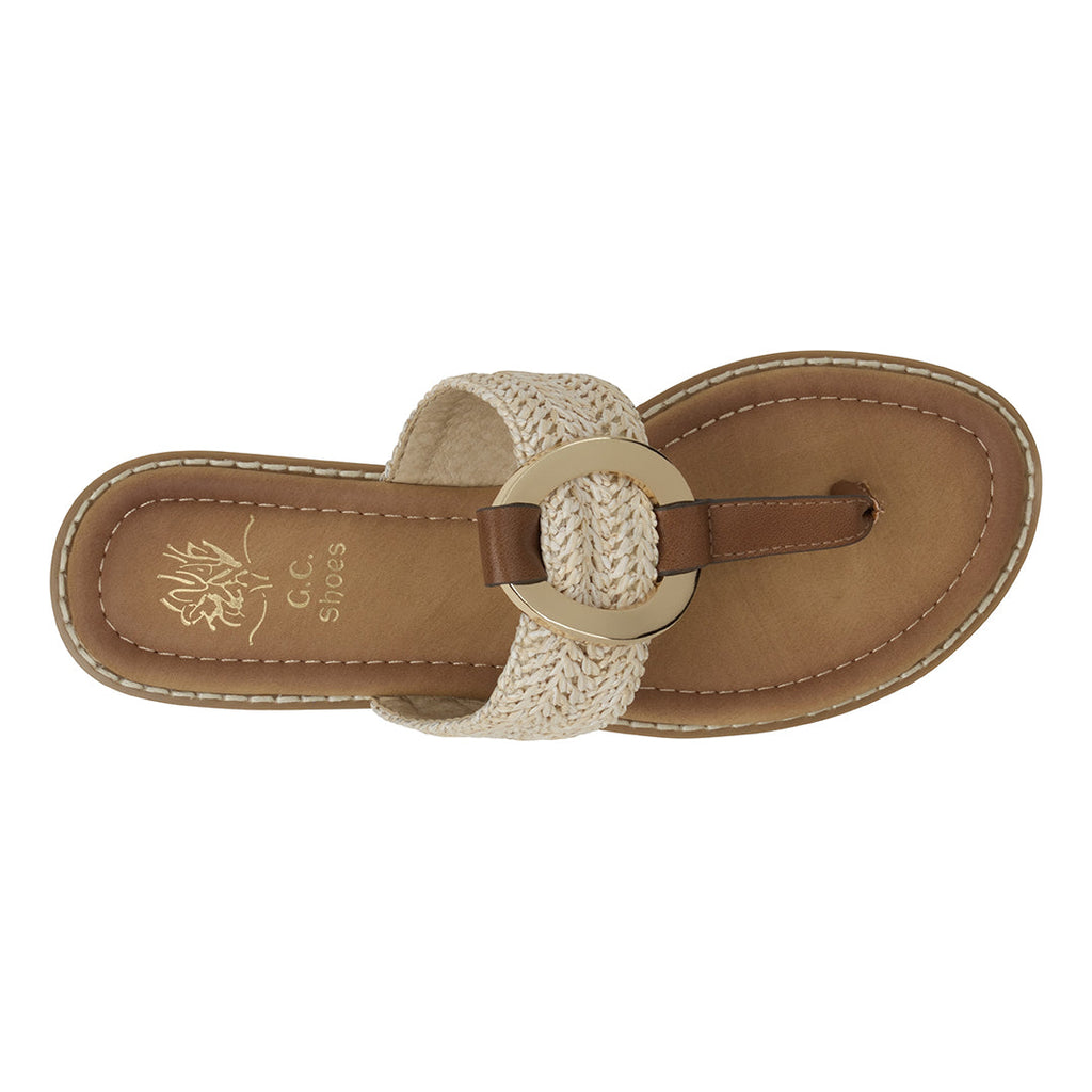 Women's Jovie Natural Thong Flat Sandals