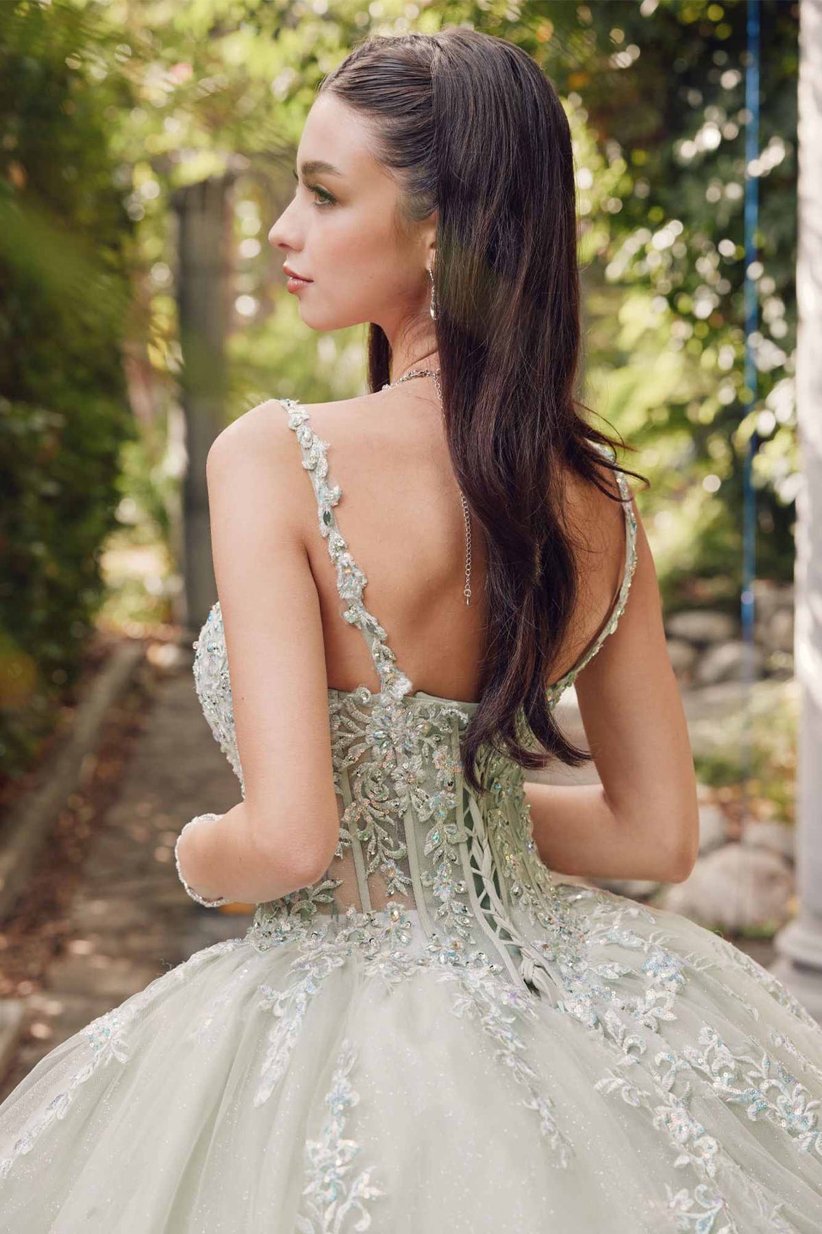 Juliet JT1450J Poofy Sweetheart Corset Boned Quinceanera Ball Gown