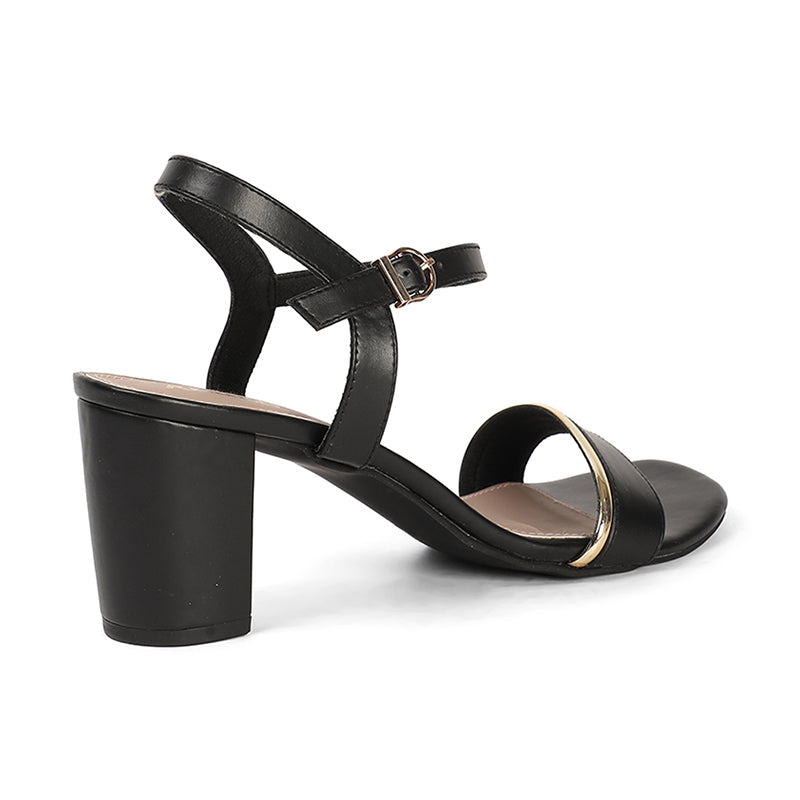 Mila - Black Block Heels