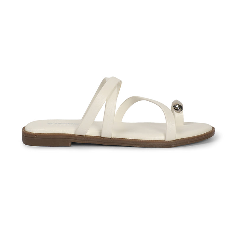 Nola - White Slip-Ons