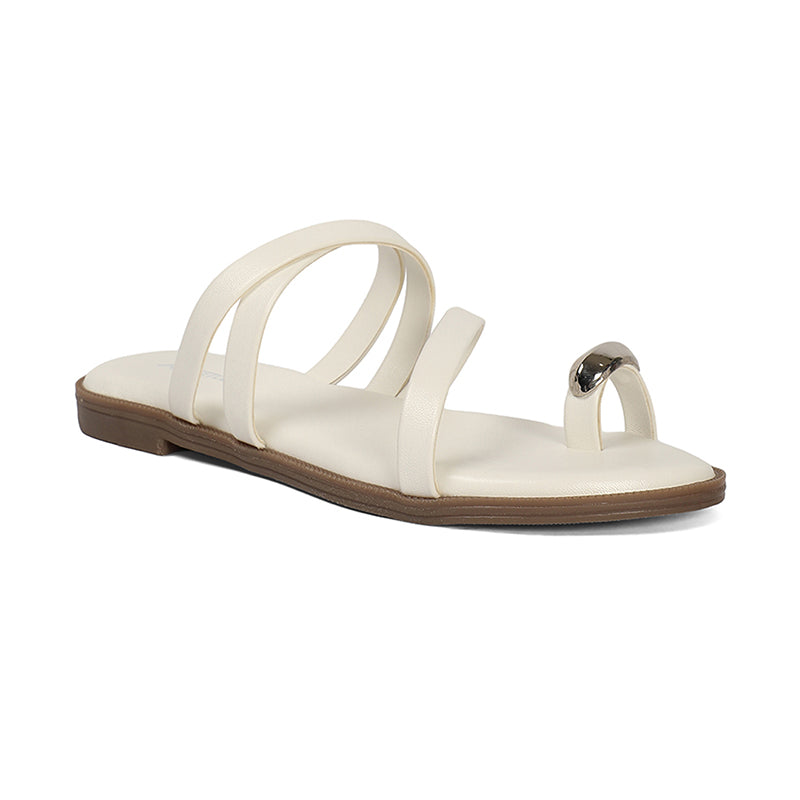 Nola - White Slip-Ons