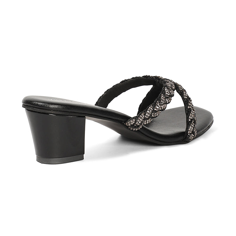 Nora - Black Block Heels
