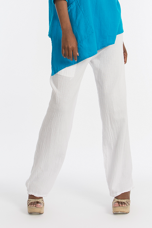 Lisa Cotton Gauze Pants with Pockets