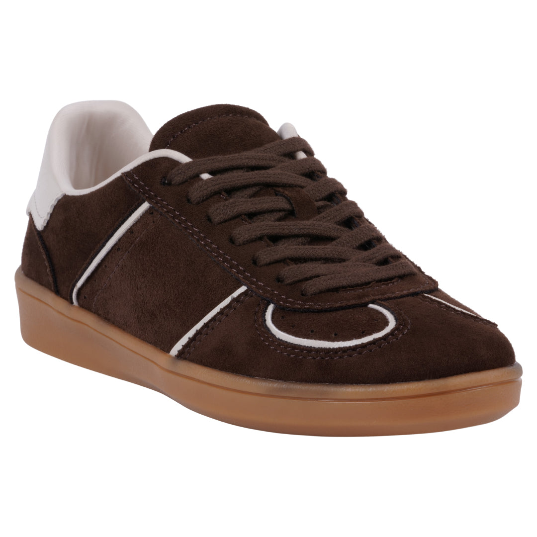 Women's Milan Burgundy Lace Up Sneaker