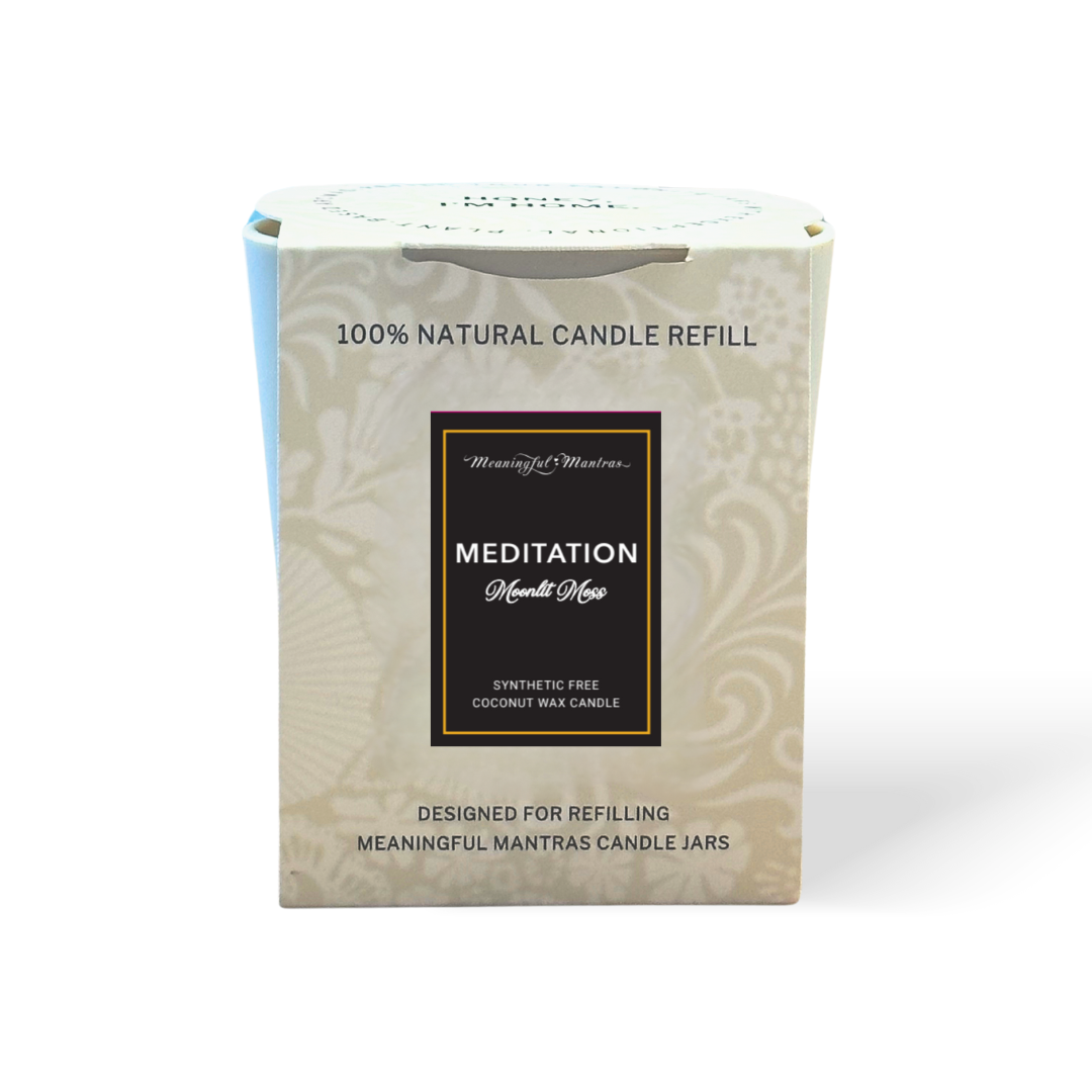 Meditation Moonlit Moss Natural Candle 8oz Kaia Collection Refill