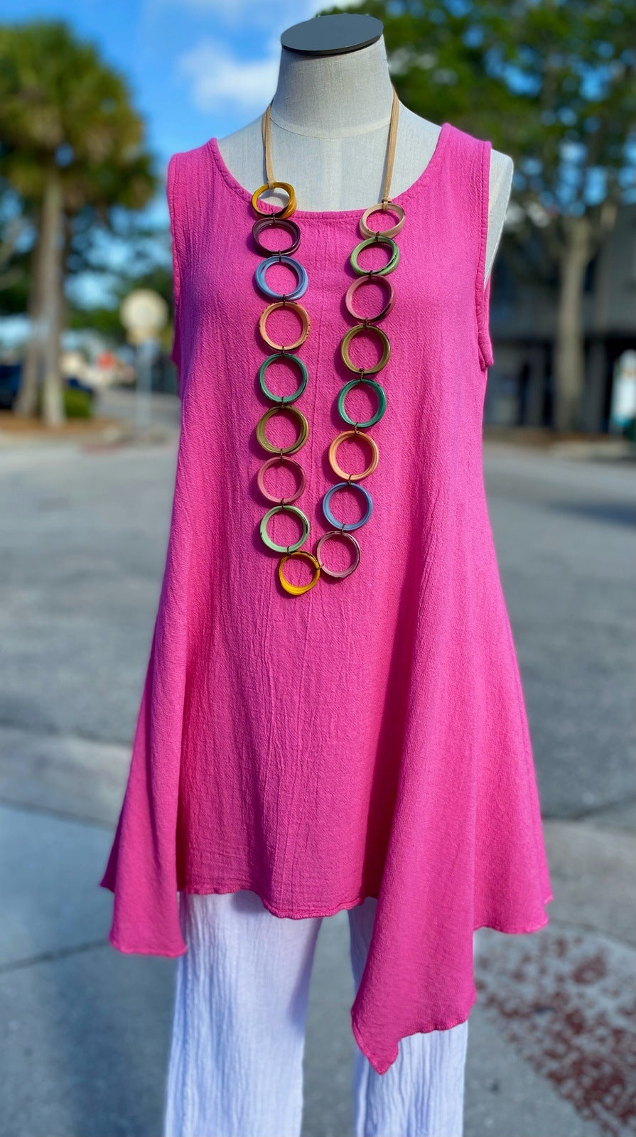 Women's Natalie Cotton Gauze Tank
