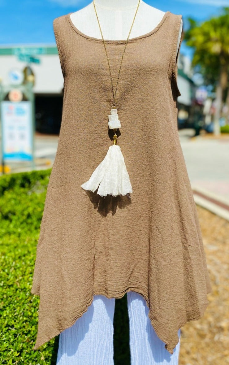 Women's Natalie Cotton Gauze Tank