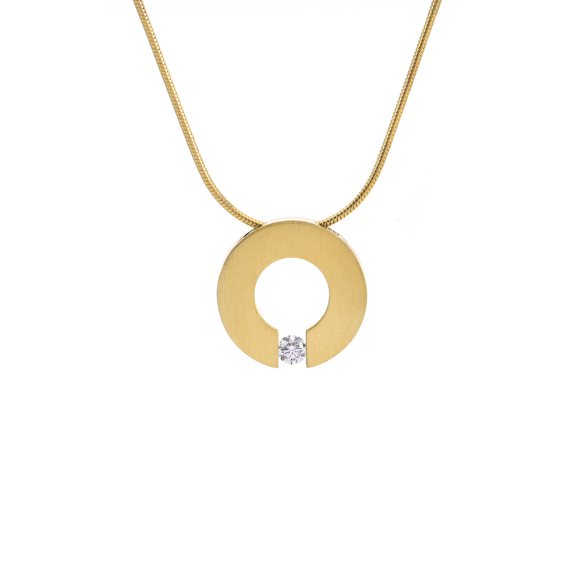 PT100G B.Tiff Gold Malfinia Pendant Necklace