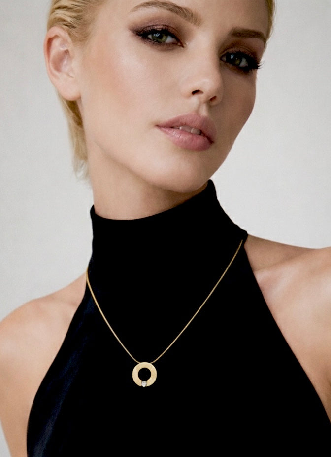 PT100G B.Tiff Gold Malfinia Pendant Necklace