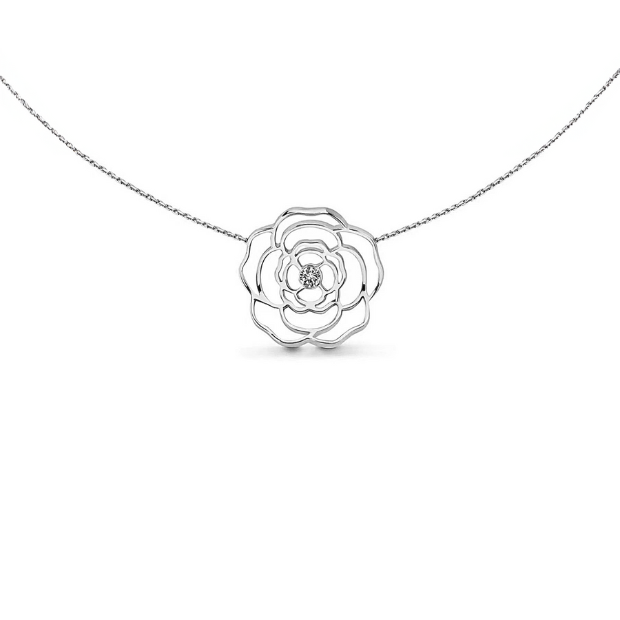 PT308W B.Tiff Rosé Silver Pendant Necklace