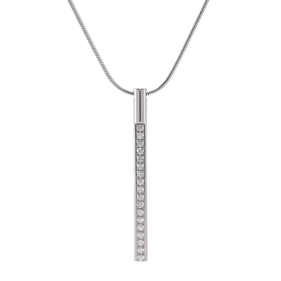 PT318W B.Tiff Pave Bar Pendant