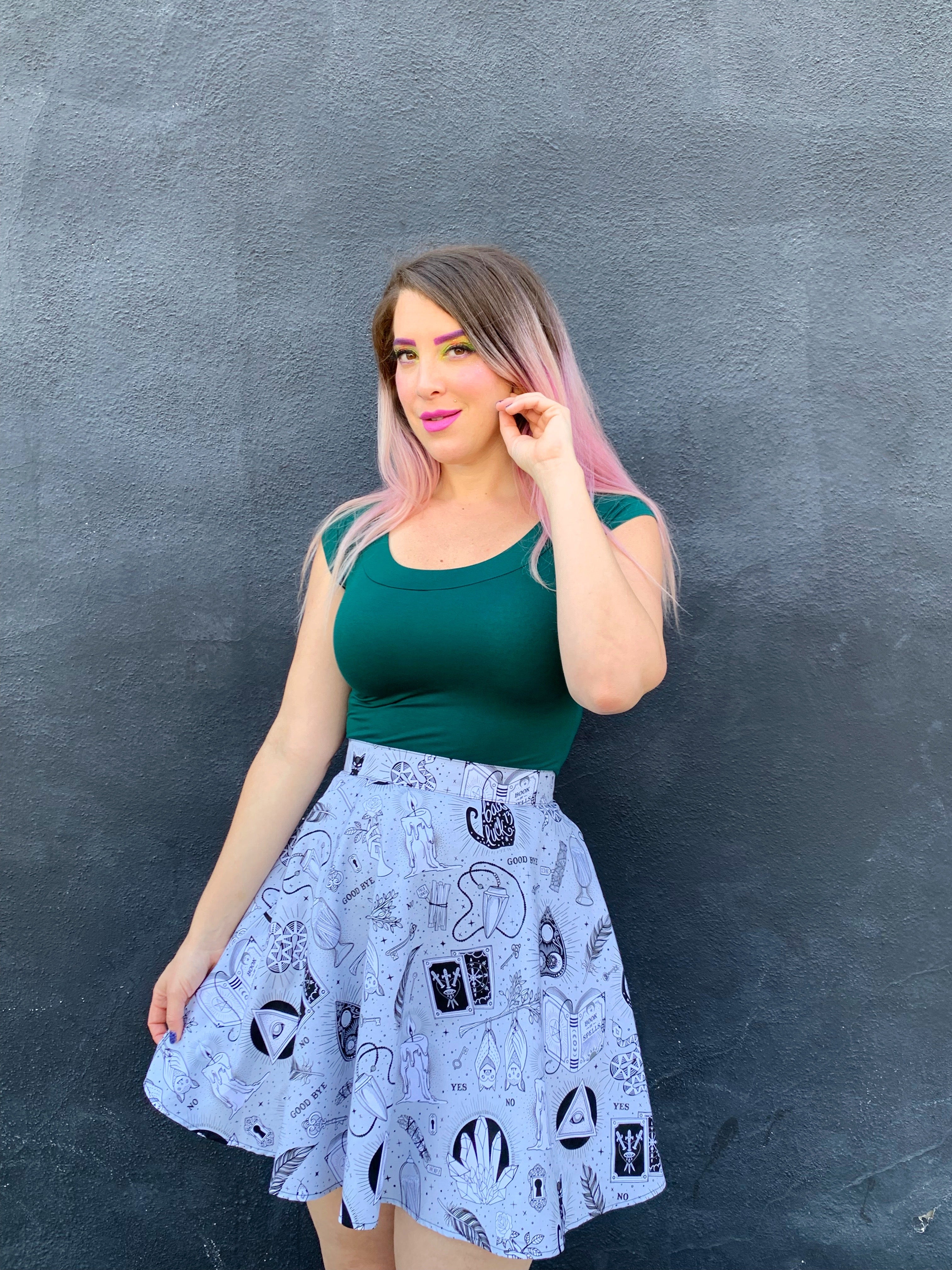 Retro Boat Neck Top in Hunter Green - Plus Sizes only