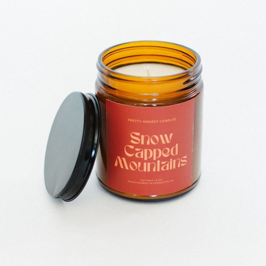Mint Candle: Snow Capped Mountains Candle