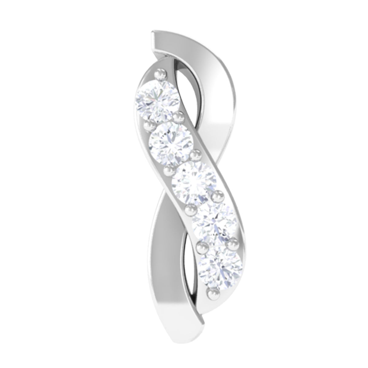 Real Diamond Infinity Tragus Earring for Women