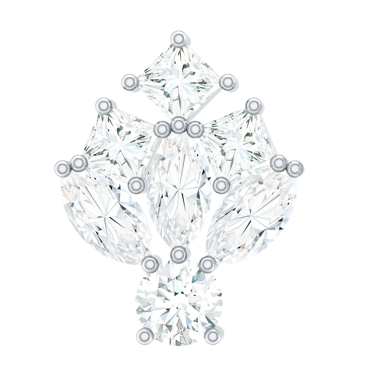 Real Diamond Designer Earring for Cartilage Piercing
