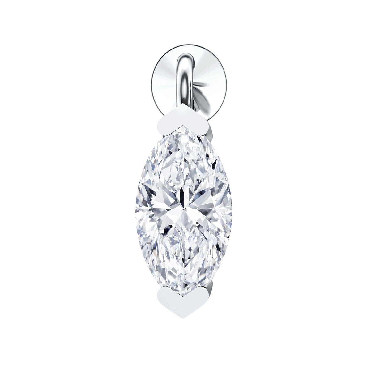Marquise Diamond Cartilage Dangle Earring