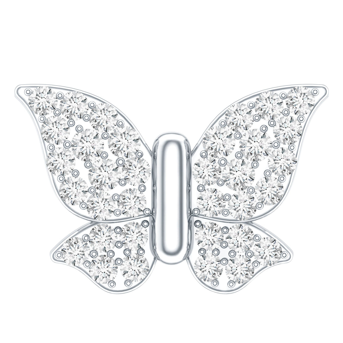 Certified Diamond Butterfly Cartilage Earring