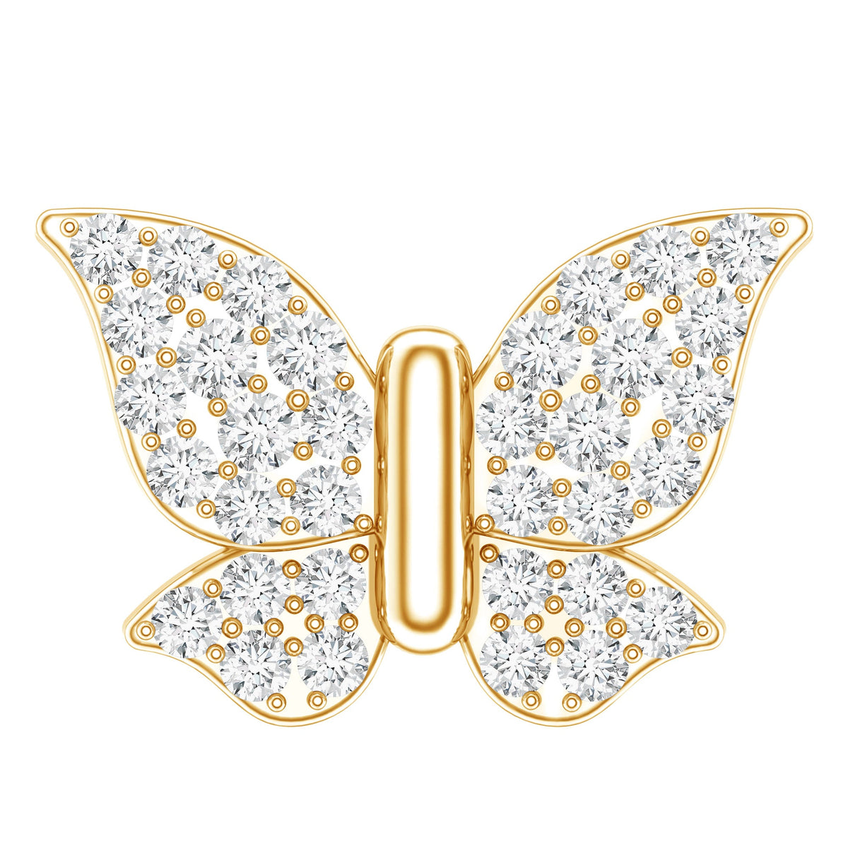 Certified Diamond Butterfly Cartilage Earring
