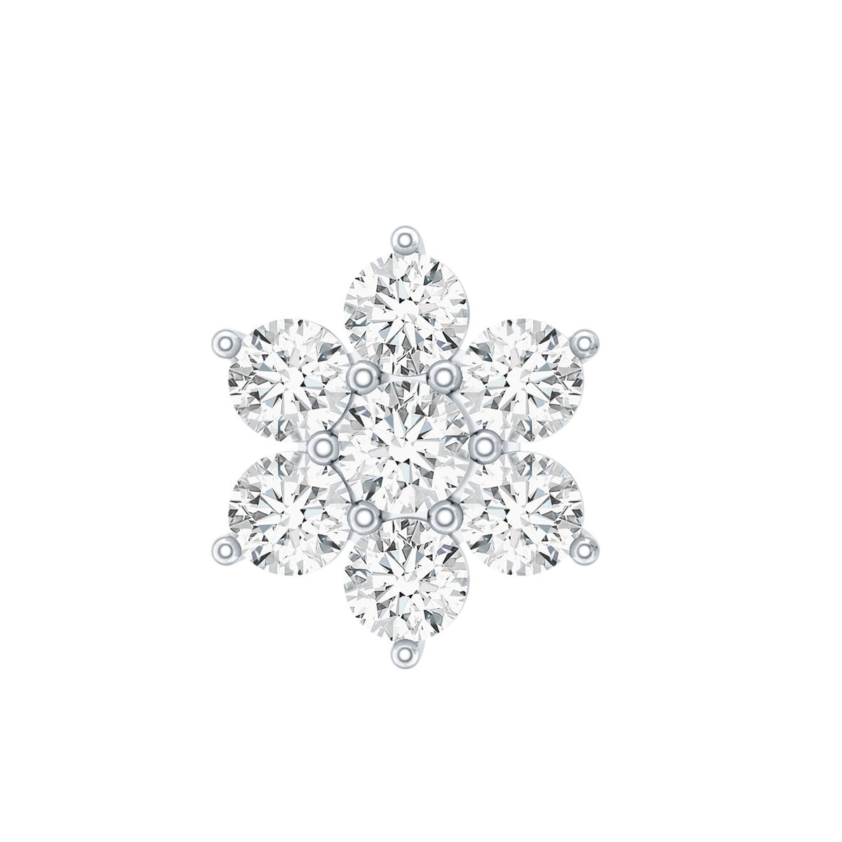 Simple Diamond Flower Cartilage Earring