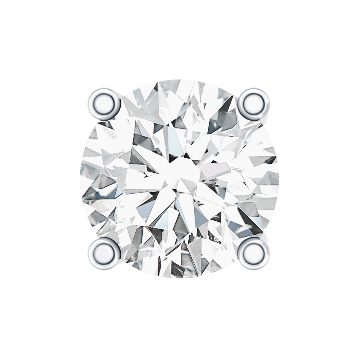 Minimalist Diamond Solitaire Conch Earring