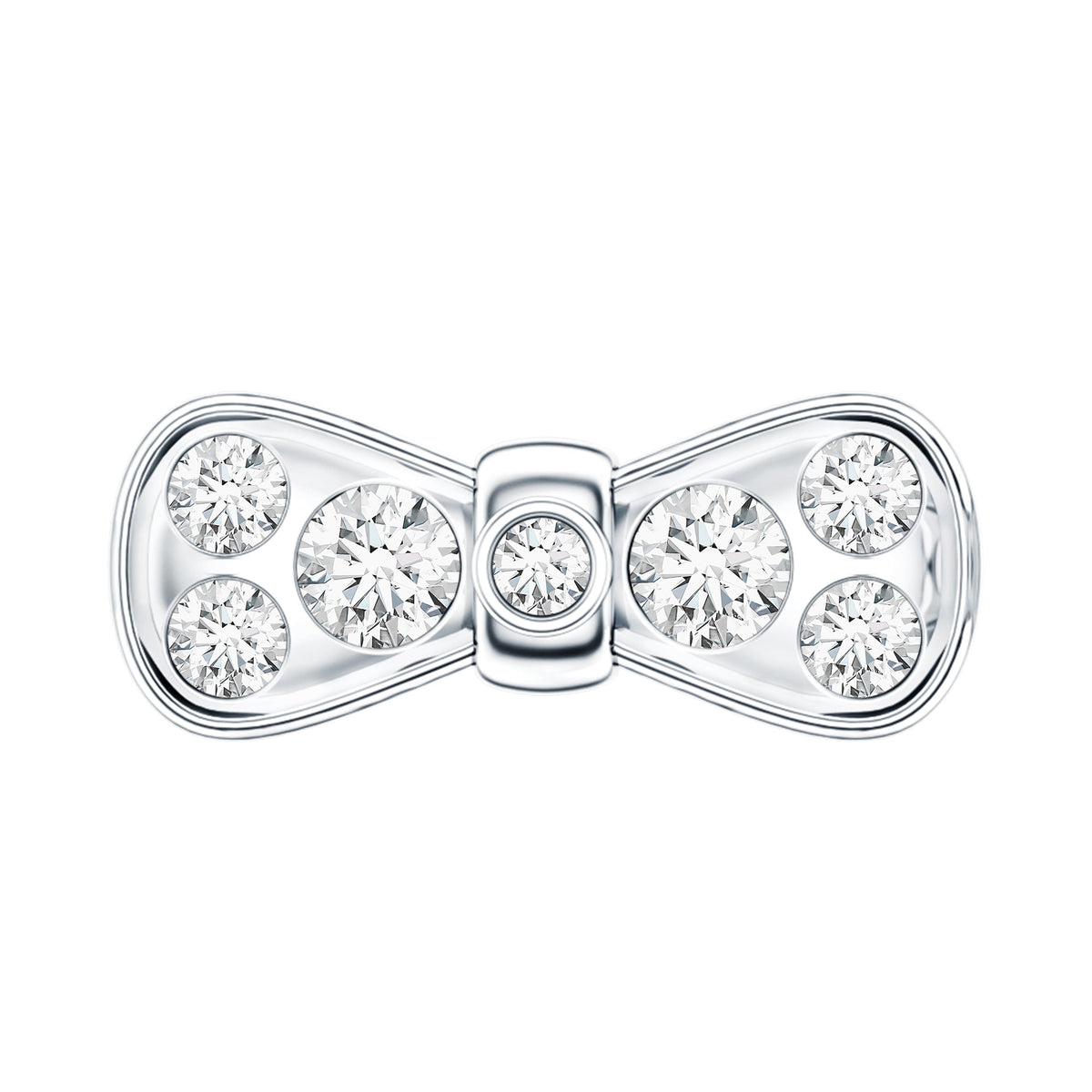 Diamonds Bow Cartilage Piercing Earring