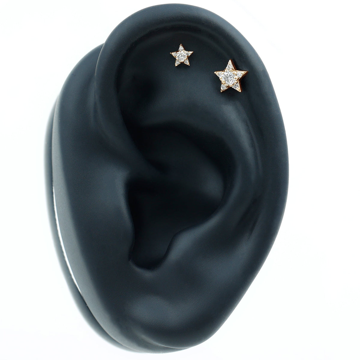 Minimalist Diamond Star Earring for Tragus Piercing