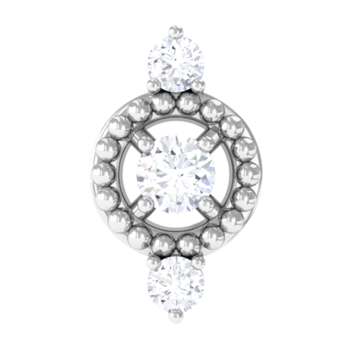 Unique Diamond Gothic Conch Earring for Women