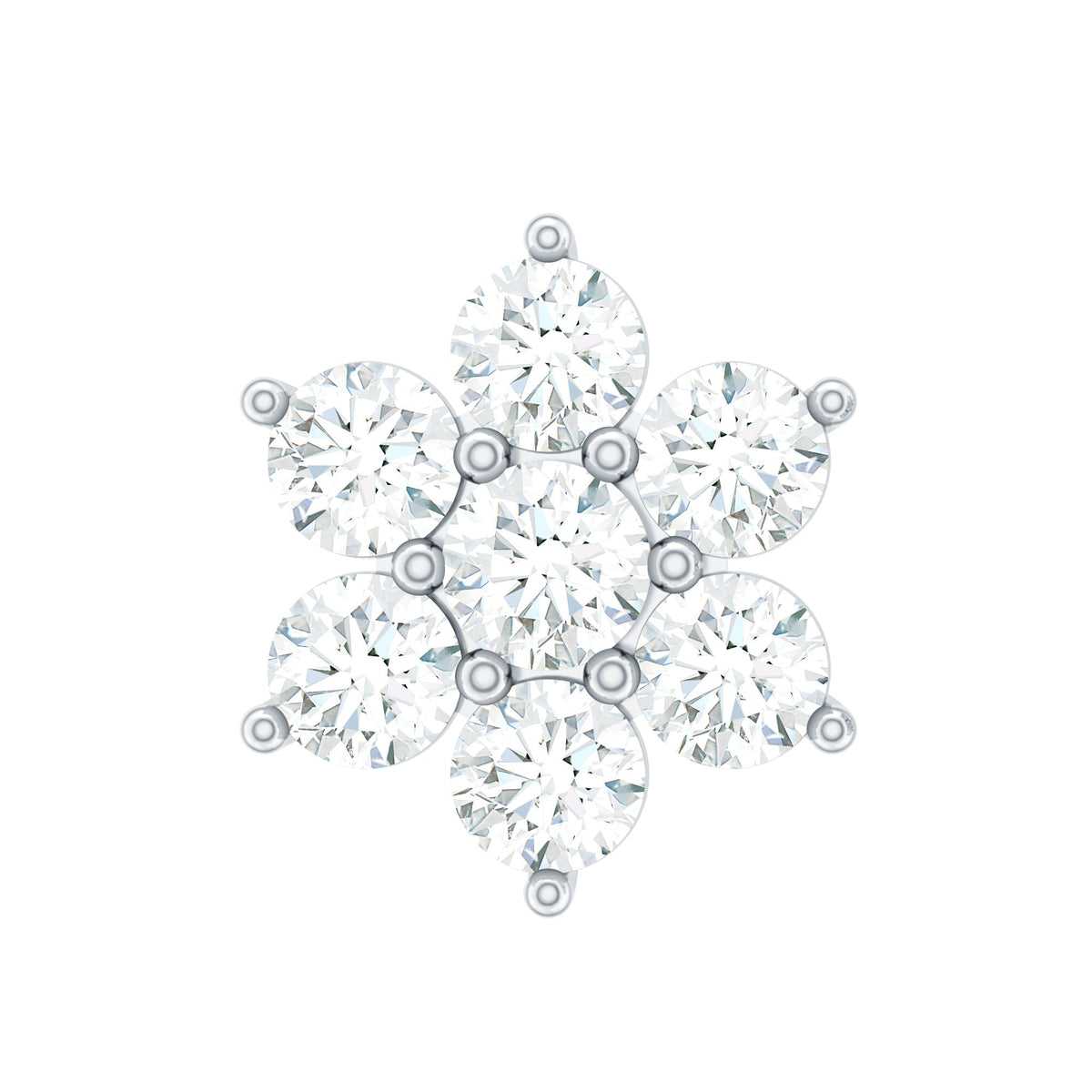 Simple Diamond Flower Cartilage Earring