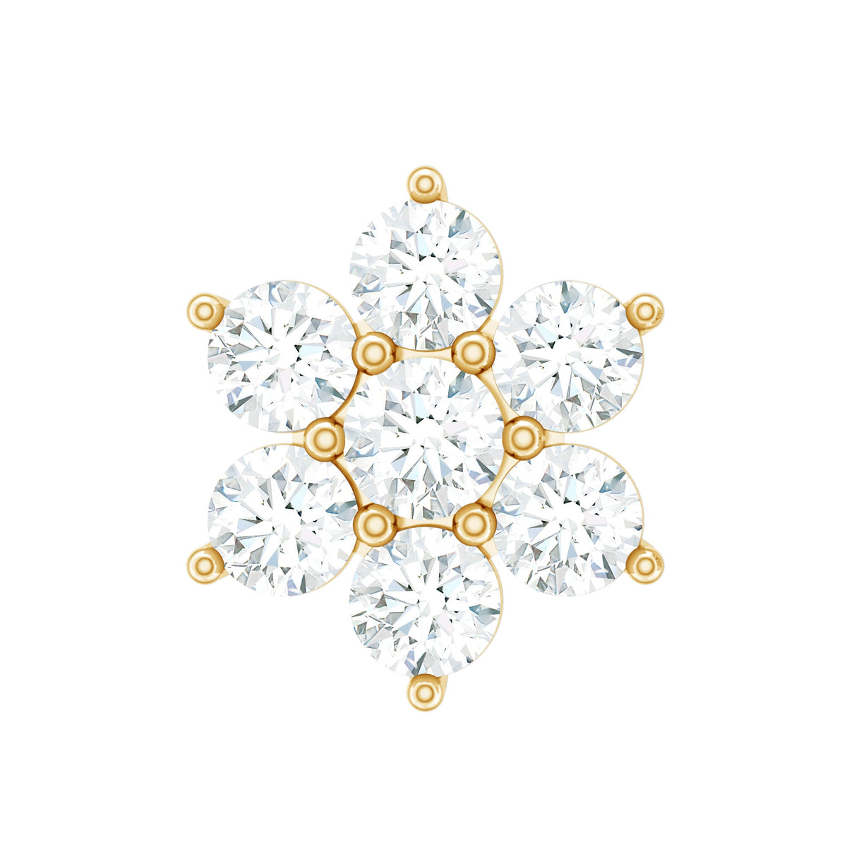 Simple Diamond Flower Cartilage Earring
