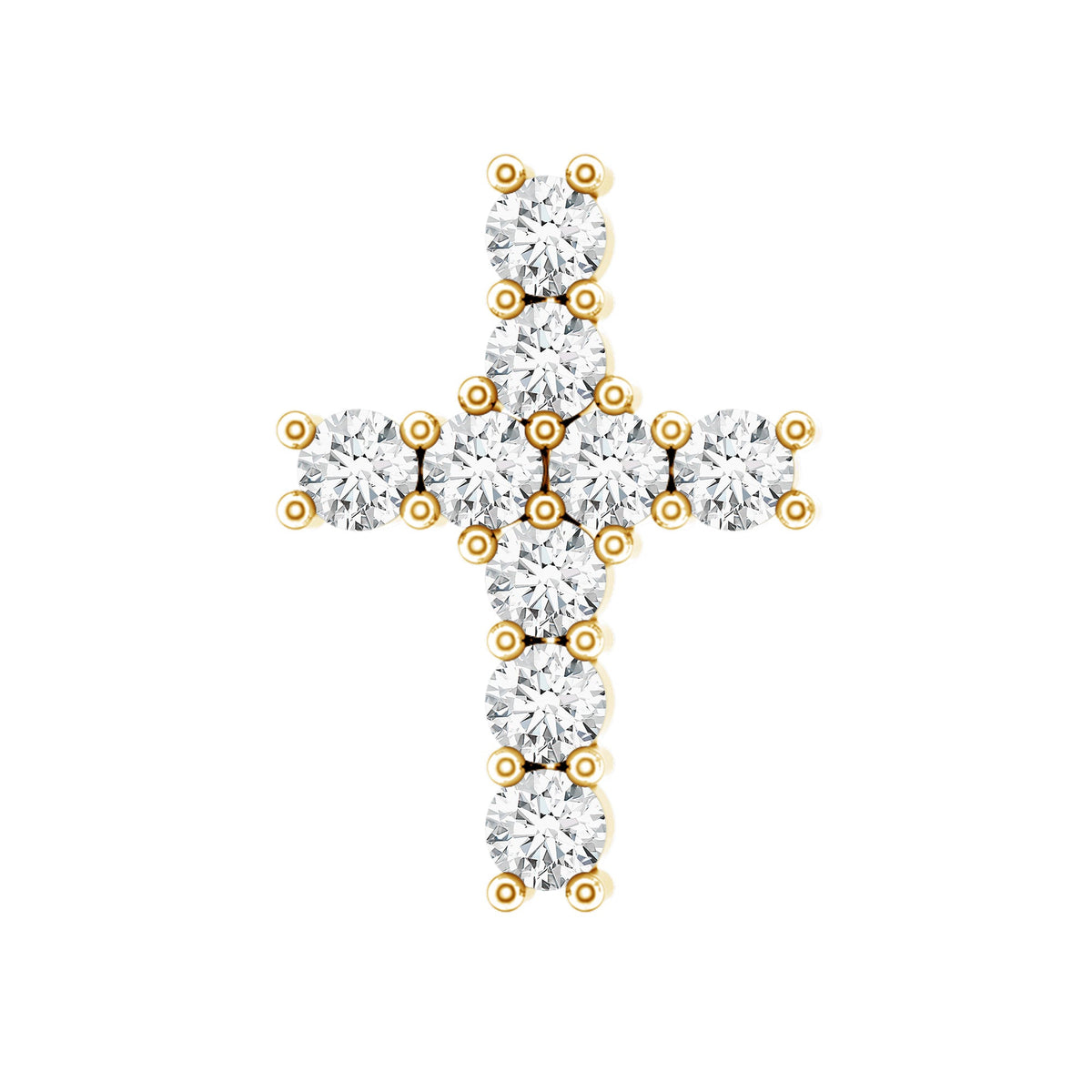 Minimalist Diamond Cross Cartilage Earring