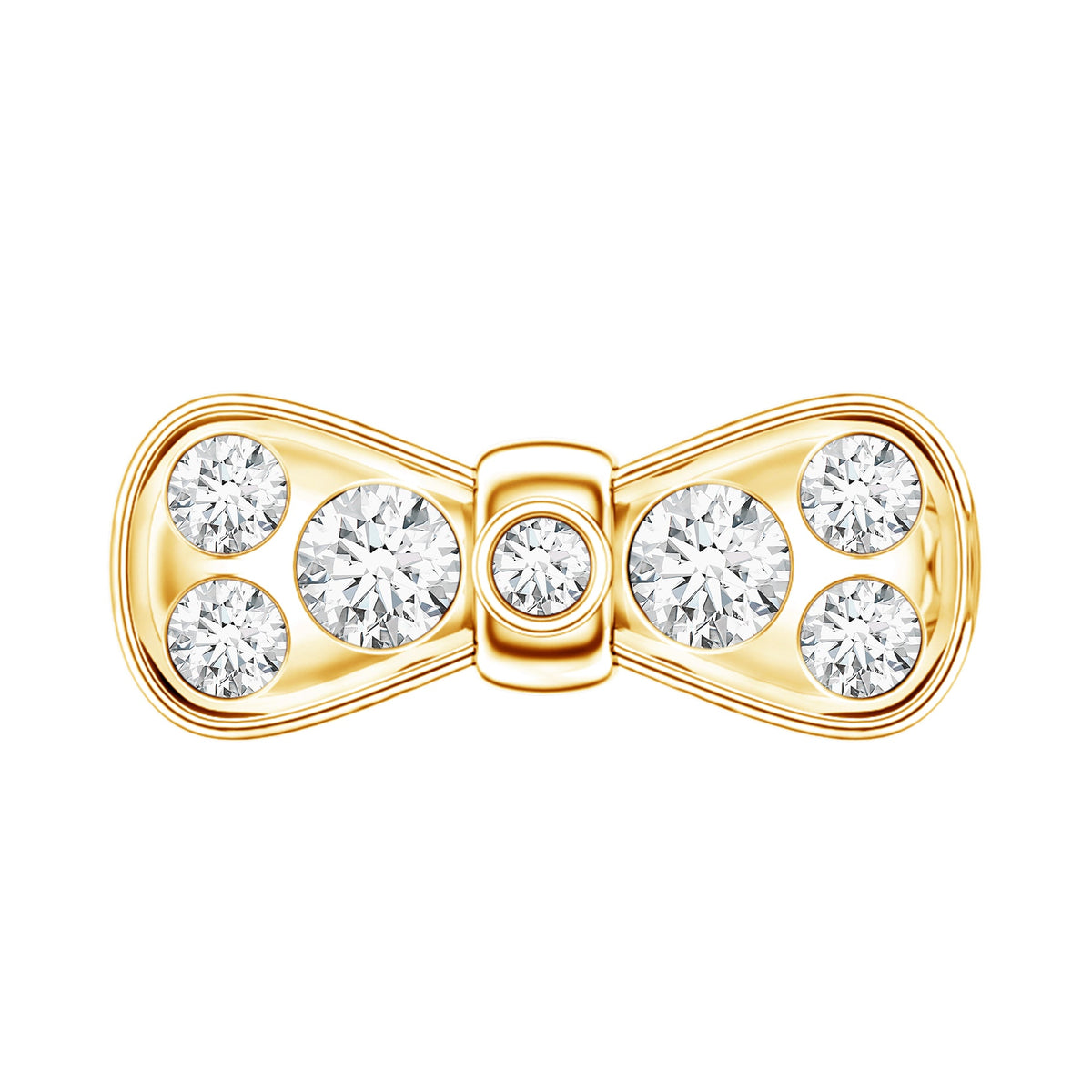 Diamonds Bow Cartilage Piercing Earring