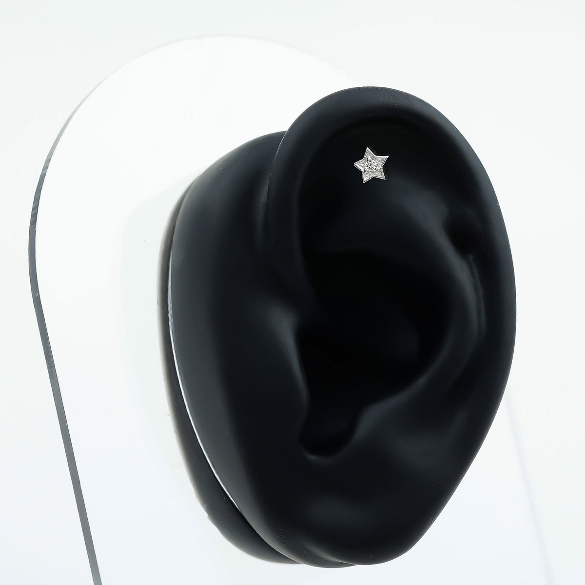 Dainty Diamond Star Earring for Tragus Piercing