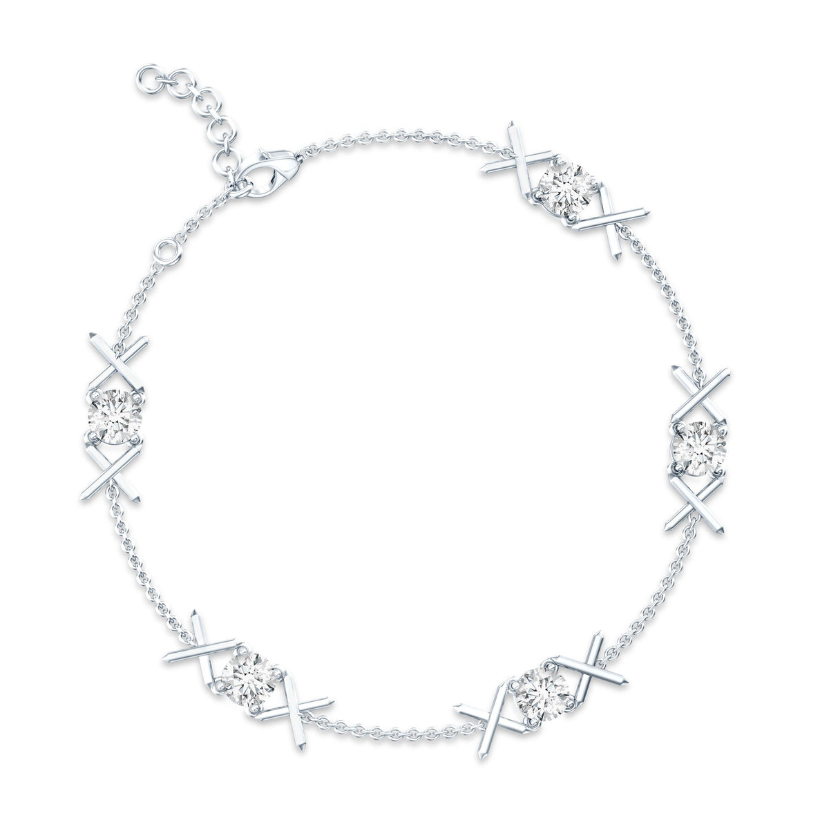 Certified Lab Grown Diamond Bridal Bracelet