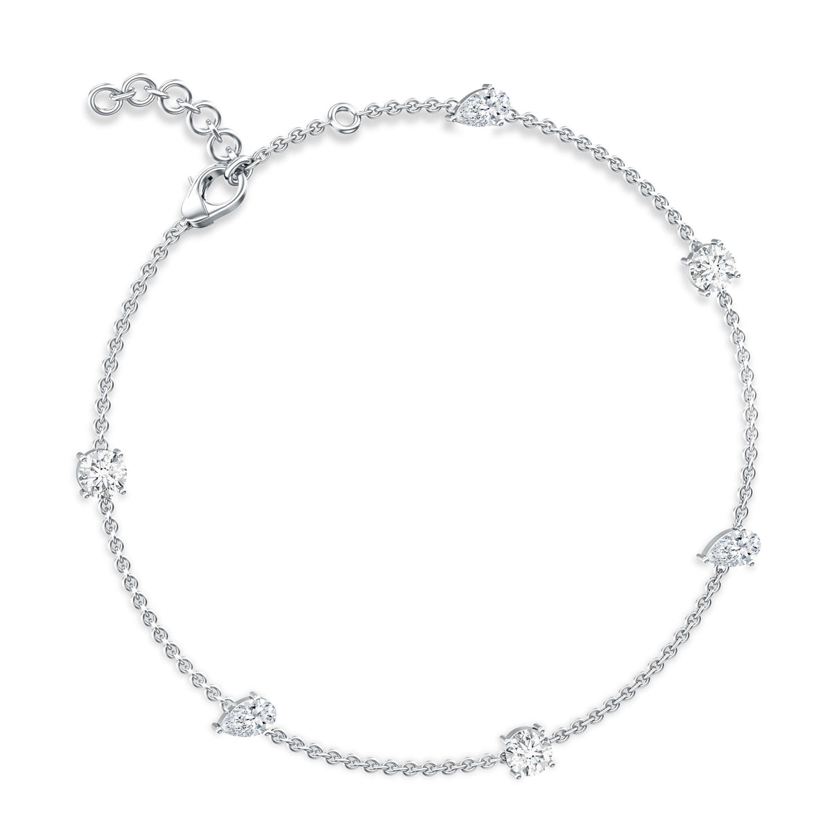 Certified Lab Grown Diamond Stackable Chain Bracelet