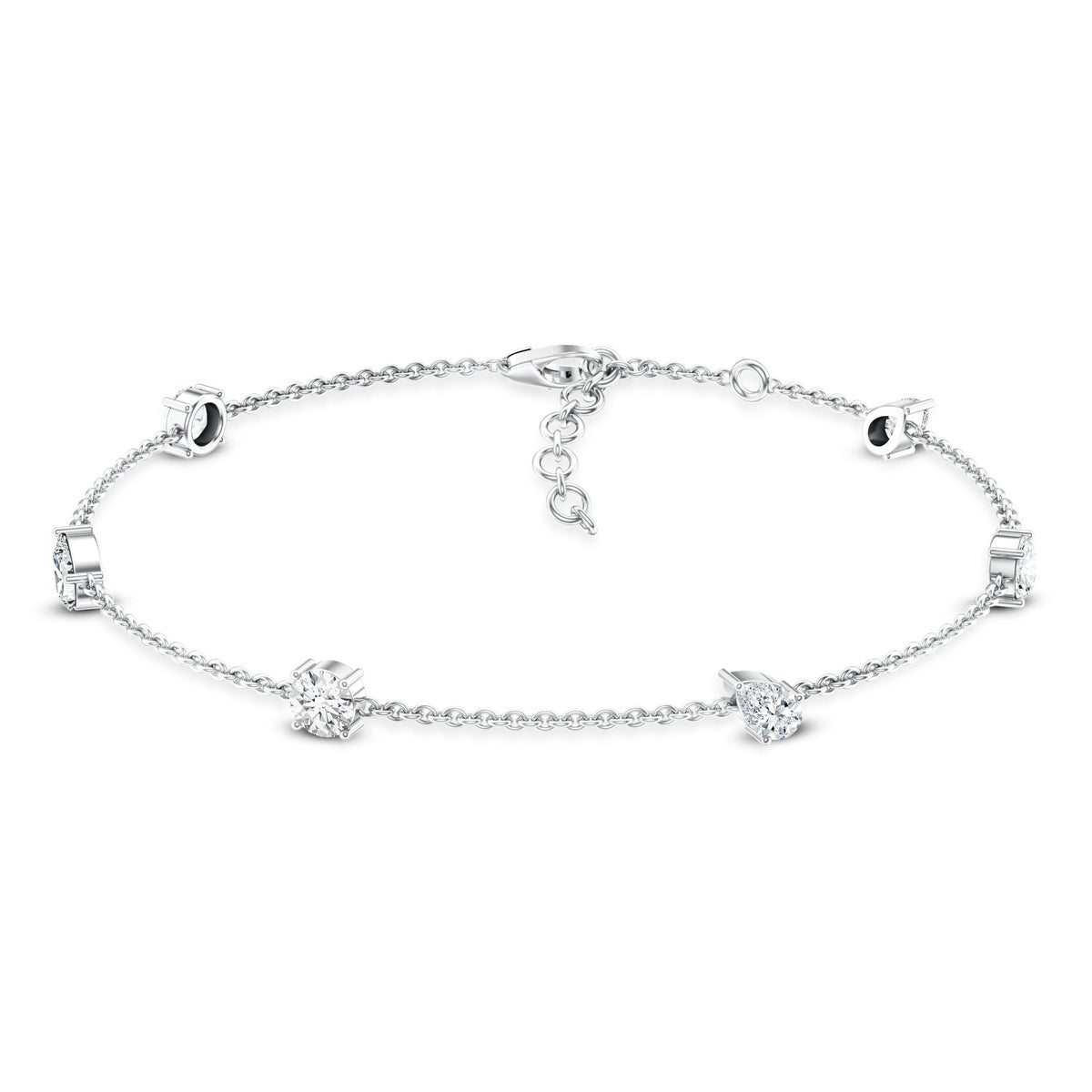Certified Lab Grown Diamond Stackable Chain Bracelet