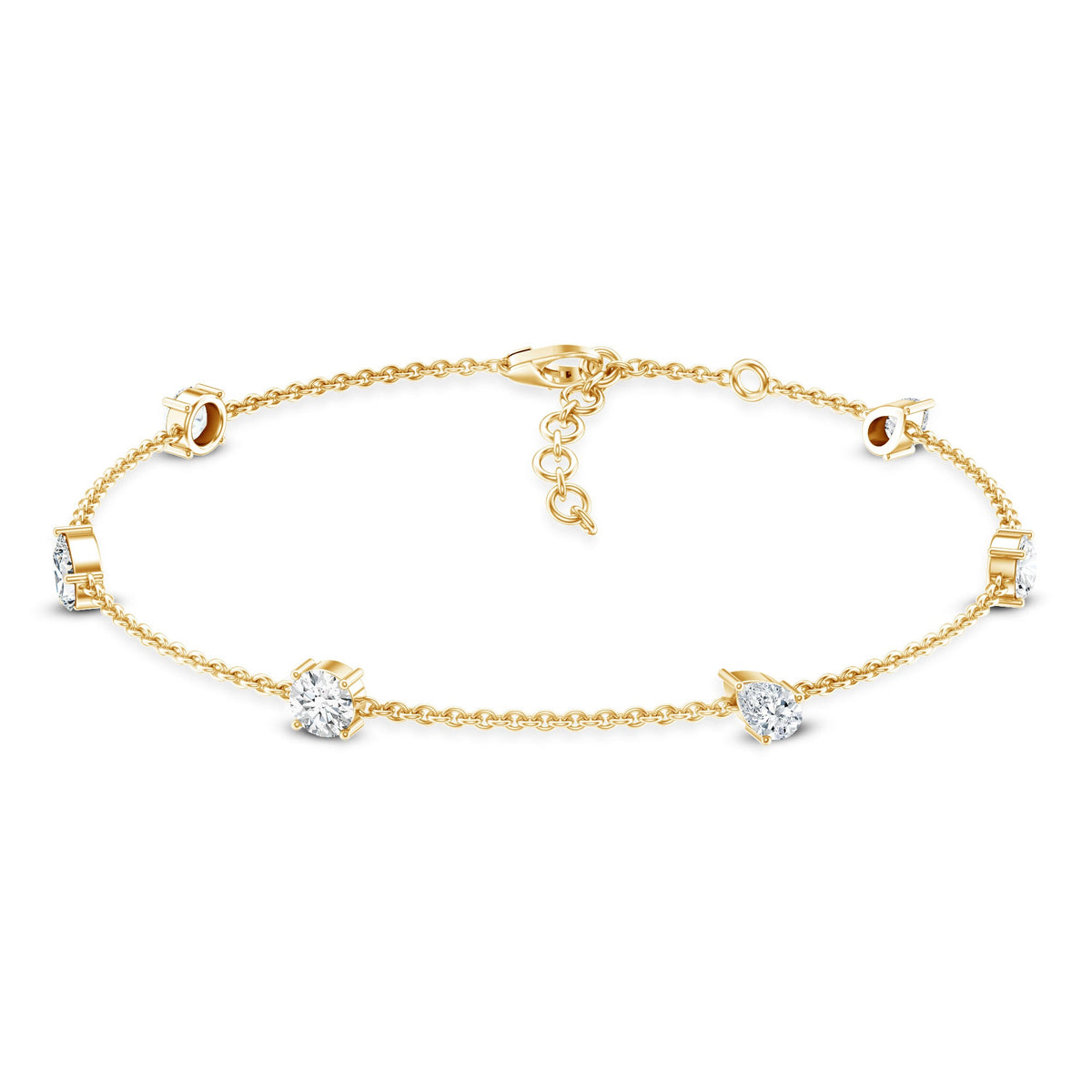 Certified Lab Grown Diamond Stackable Chain Bracelet