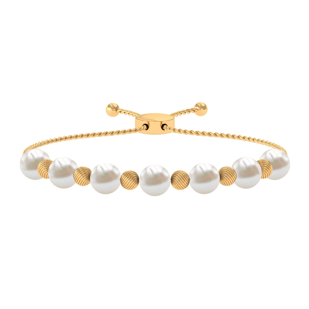 Cultured Freshwater Pearl Bolo Bracelet for Women